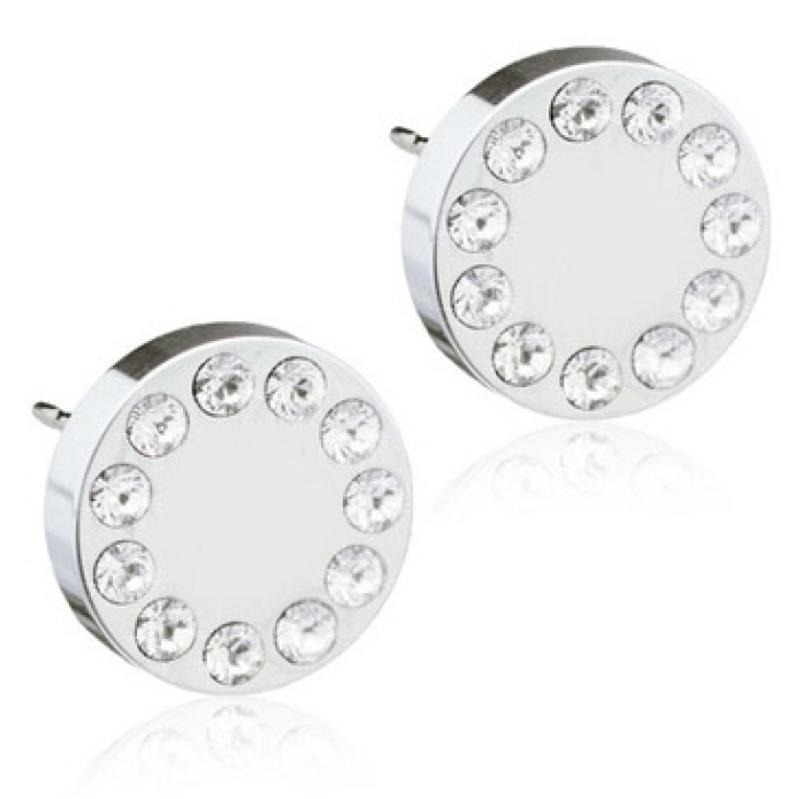 Blomdahl Brilliance Puck Crystal Ørestikker - Tilbud!