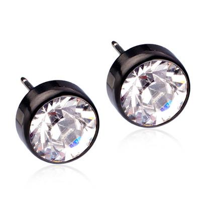 Blomdahl Bezel Crystal Ørestik 4mm - Elegante Øreringe