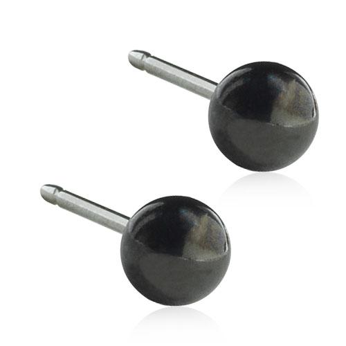 Ball Black Titanium Fra Blomdahl 15 1517 00 - Blomdahl Øreringe  - 7330981550915