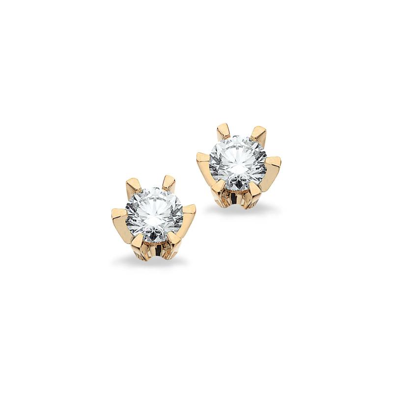 Scrouples Prinsesse Ørestikker Med 0,10 Diamant, Guldhvidguld 1775,10 - Scrouples Øreringe