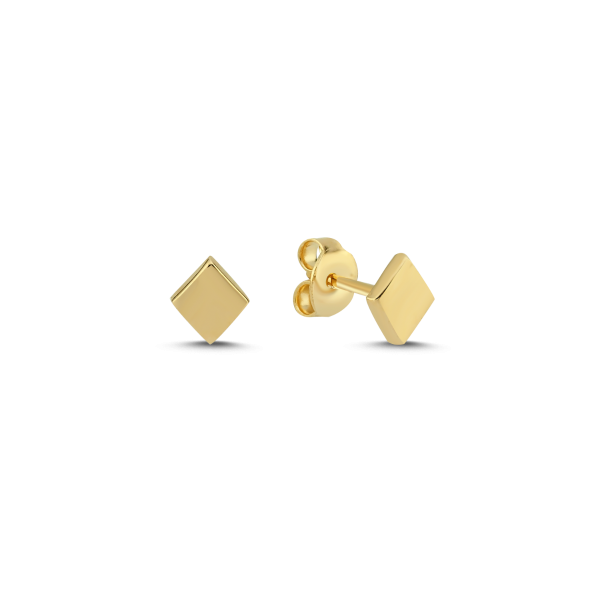 Melfia Harlekin 14 Karat Guld Ørestikker Fra Nuran - Nuran Øreringe  - 1500000004568