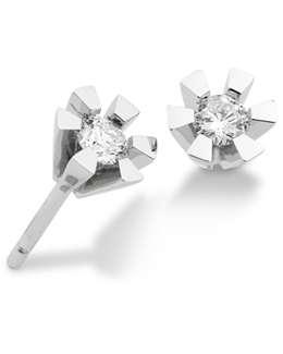 14 Karat Hvidguld Ørestikker Fra Aagaard Med Diamanter 0,30 Carat P1 - Aagaard Ørestikkere  - 1222220031001