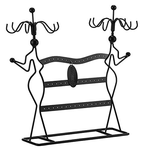Smykkeorganiser, Smykkeholder, Til Halskæder, , Ringe, Tilbehørsholder, Smykkestativ, Sort - Songmics Øreringe