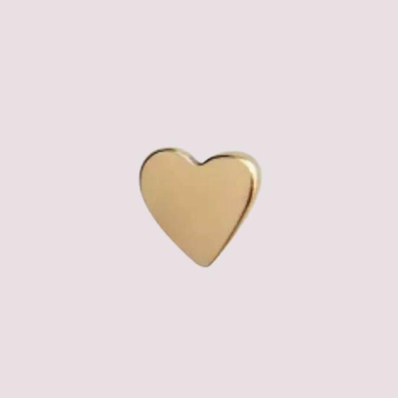 Guld Ørering med Lille Hjerte - Petit Love Heart