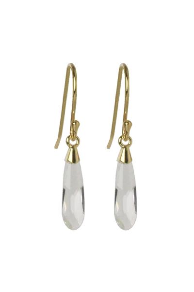Feminine Raindrop øreringe med Swarovski krystaller – Fri fragt!
