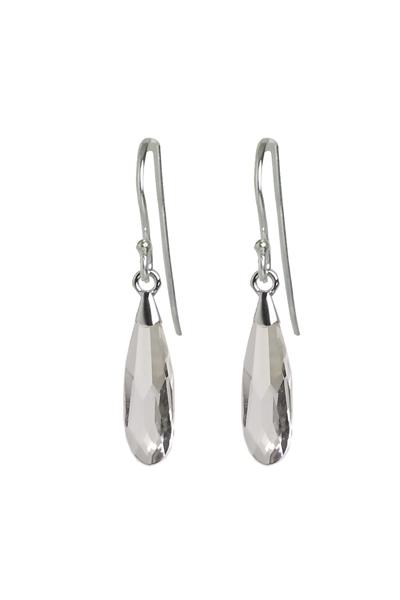 Raindrop øreringe med Swarovski krystaller - Fri fragt!