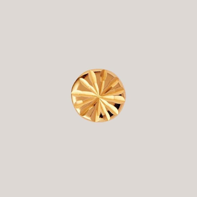 Petit Etoile Earring Golden, Sol ørestik Forgyldt - Munkholm Ørestikkere  - 5712778012059