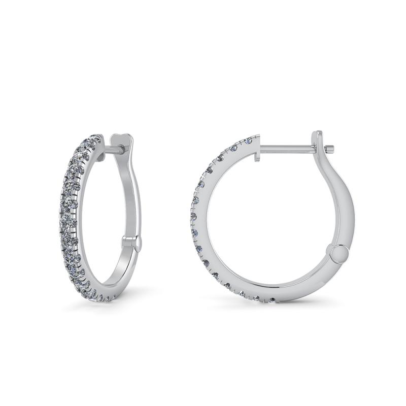 14 Karat Hvidguld Fra Henrik Ørsnes Design Med Diamanter 0,62 Carat - Øreringe  - 1500000000316
