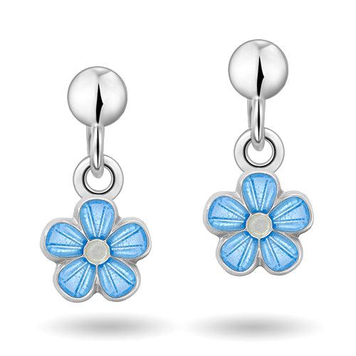 Piaampper Lyseblå Blomster ørehængere 90000602 - Pia&per Øreringe  - 1233690117539