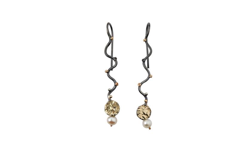 Bybirdie Birdie Grace Coin ørering Med Perle 50801293p - Bybirdie Øreringe  - 1233690149066