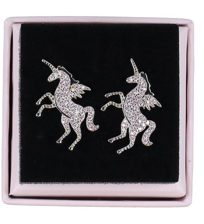Hvid/Metallic/R Millavanilla Enhjørning ølvpink - Millavanilla Øreringe  - 5745000111039