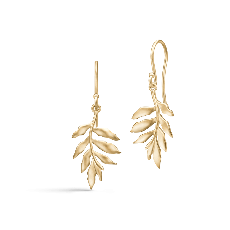 Julie Sandlau Tree of Life Øreringe - Håndlavet 22K Gold