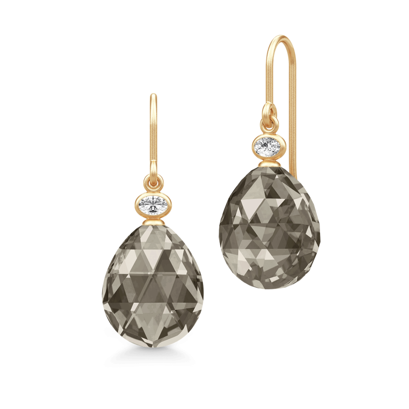 Ofelia Ørering Smokey - Elegant 22 Karat Forgyldt Sølv