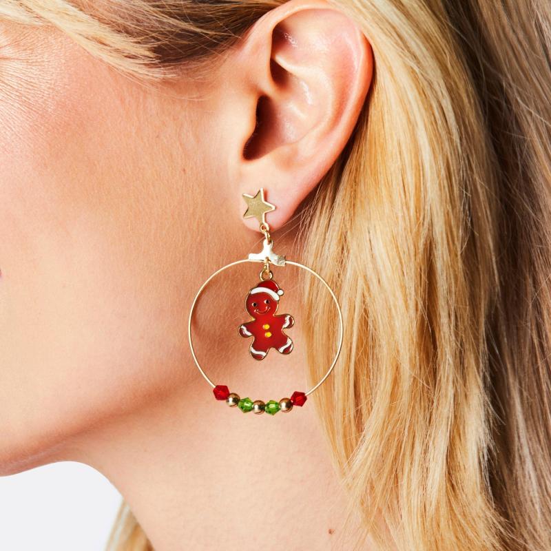 Peberkage øreringe - Den perfekte juleaccessory!