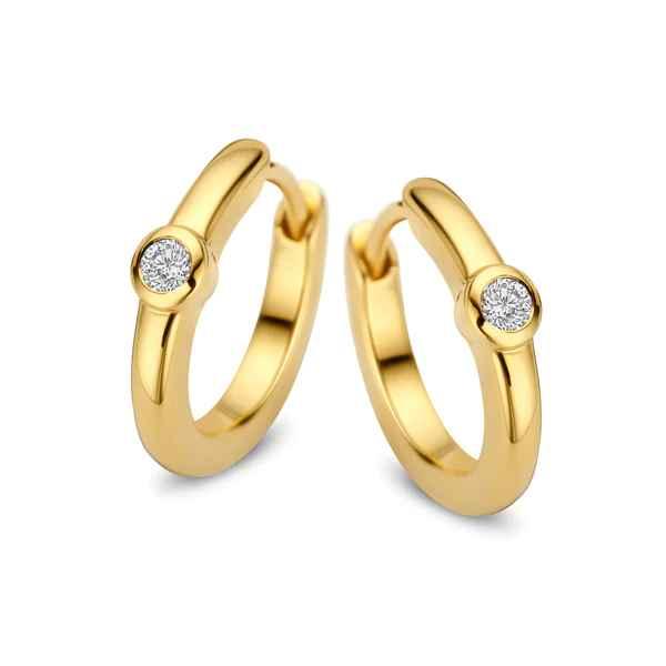 Spirit Icons Alina 14 Karat Guld Med Brillanter 0,08 Carat - Spirit Icons Øreringe  - 1500000001107