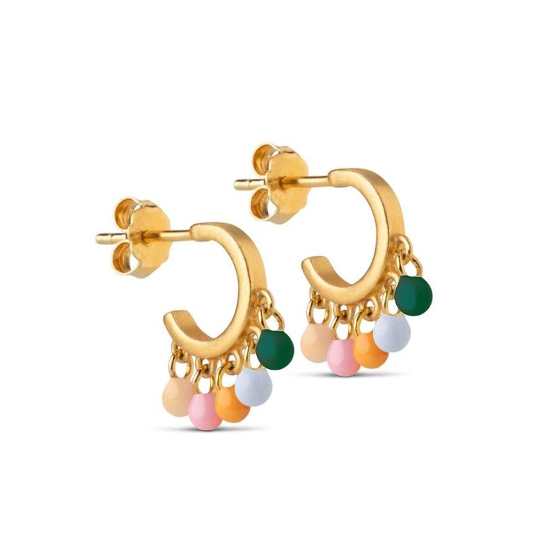 Hoops Rainbow Dreamy – Farverige Øreringe fra ENAMEL