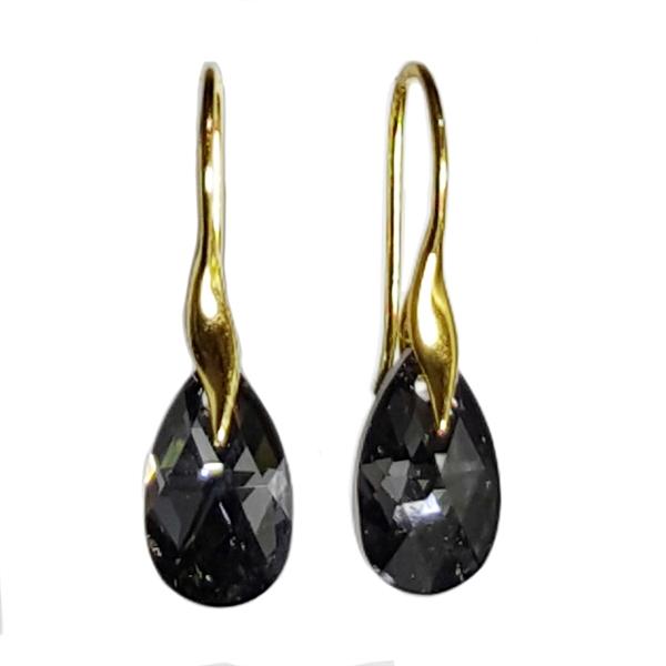Facet Drop øreringe med Swarovski - Elegance til enhver fest
