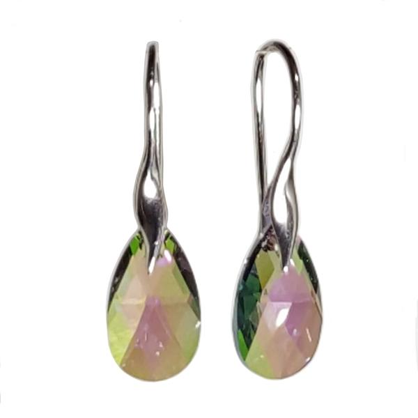 Facet Drop øreringe med Swarovski krystaller - Fri fragt!