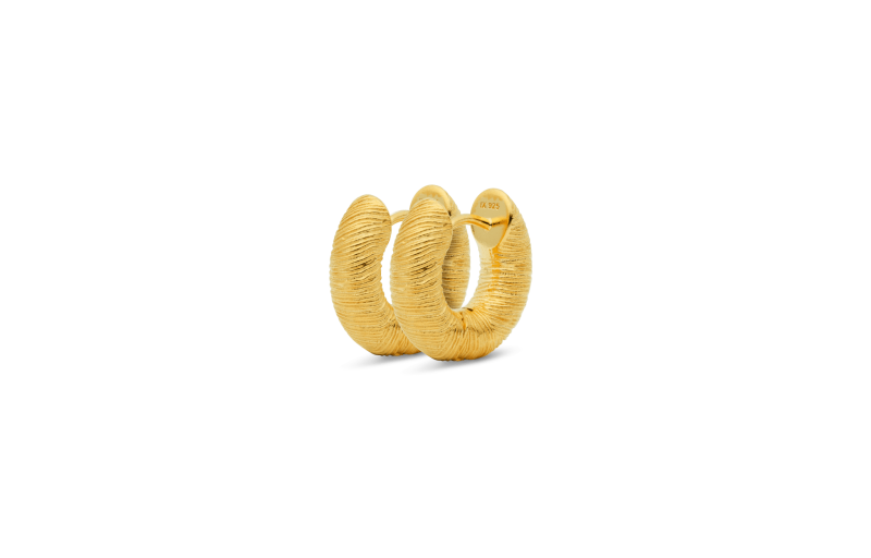 Guld Heart Box Earring - Ix Studios Øreringe  - 5714534024627