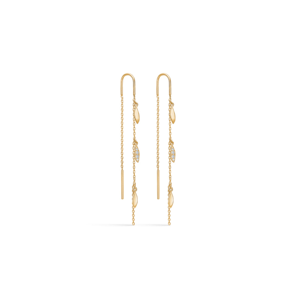 Mads Papagena 14kt Guld ørehængere 08ct Diamant 1501081 - Mads Z Øreringe  - 1233690189703