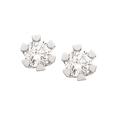 Hvid Scrouples Vida Karat Guld Med Brillanter Carat - Scrouples Øreringe  - 5704012405390