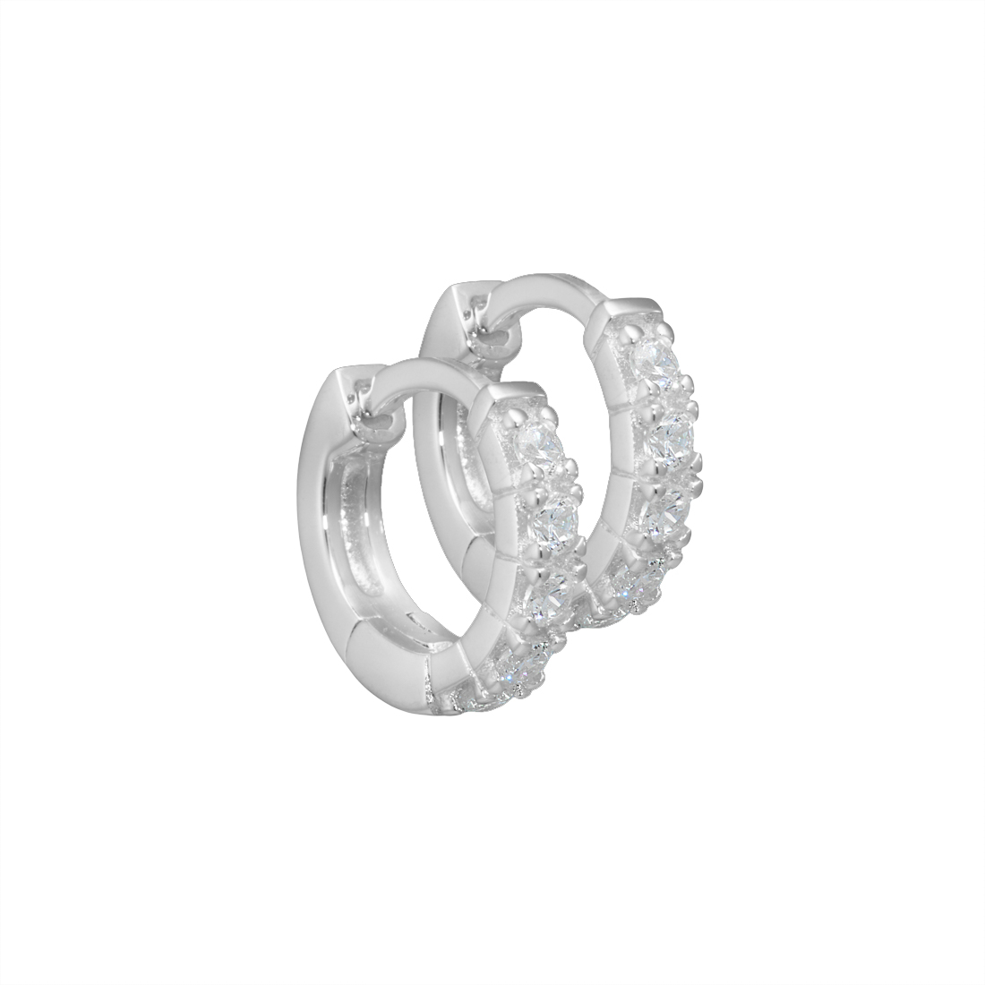 Darling Hoop Silver - Aqua Dulce Øreringe  - 5740013838324