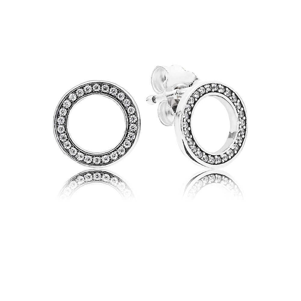 Pandora Cirkel ørepynt 290585cz - Pandora Øreringe  - 1233690013381