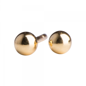 Nordahl Forgyldte Kugle ørestikker 3mm 30252385900 - Nordahl Ørestikkere  - 1233690104416