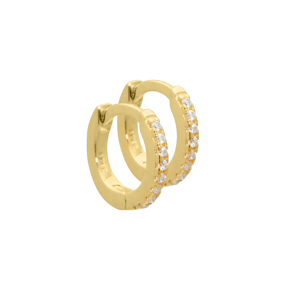 Raya Hoop Golden - Aqua Dulce Øreringe  - 5740013845469