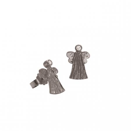 Heiring Angel Oxideret Sølv Ørestikker - Heiring Øreringe  - 5712773117636