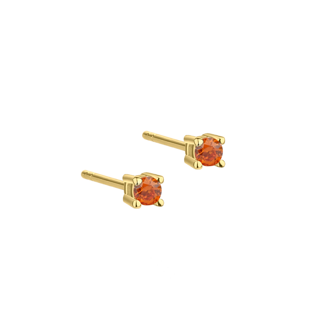 Mini Kaya Orange Earstud Golden - Aqua Dulce Øreringe  - 5740013853983