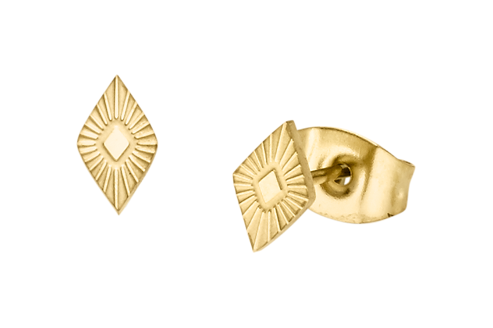 Arhms Pula Ørestikker Guld Belagt Stål 9110048 - Arhms Øreringe  - 1500000004797