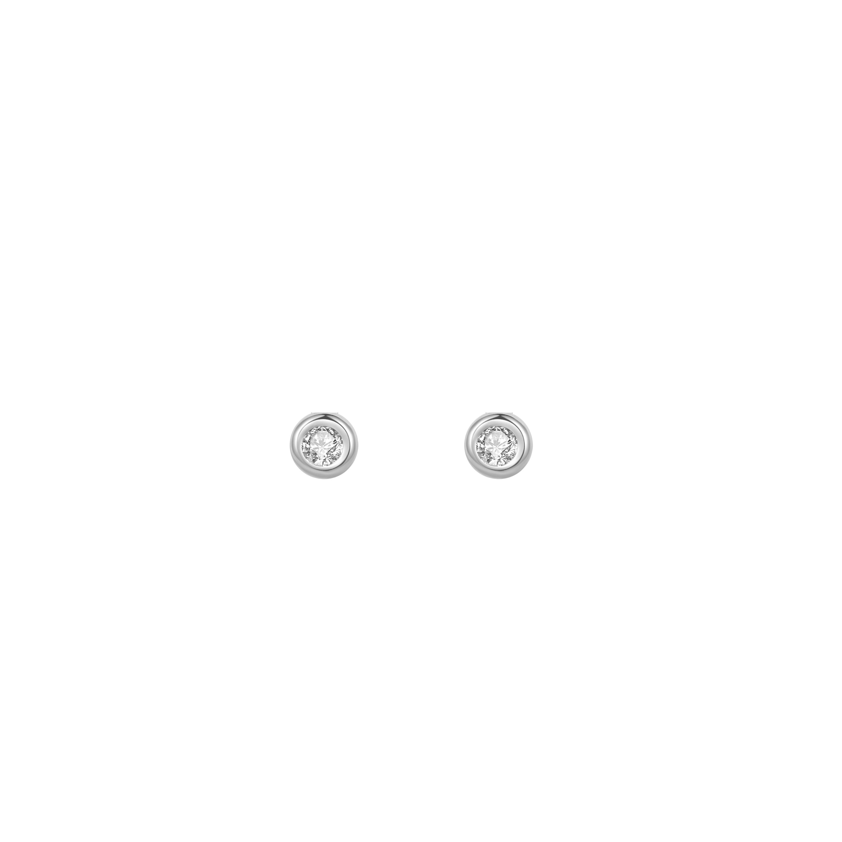 Agua Petite Studs Sølv - Nava Copenhagen Øreringe  - 05715461000036