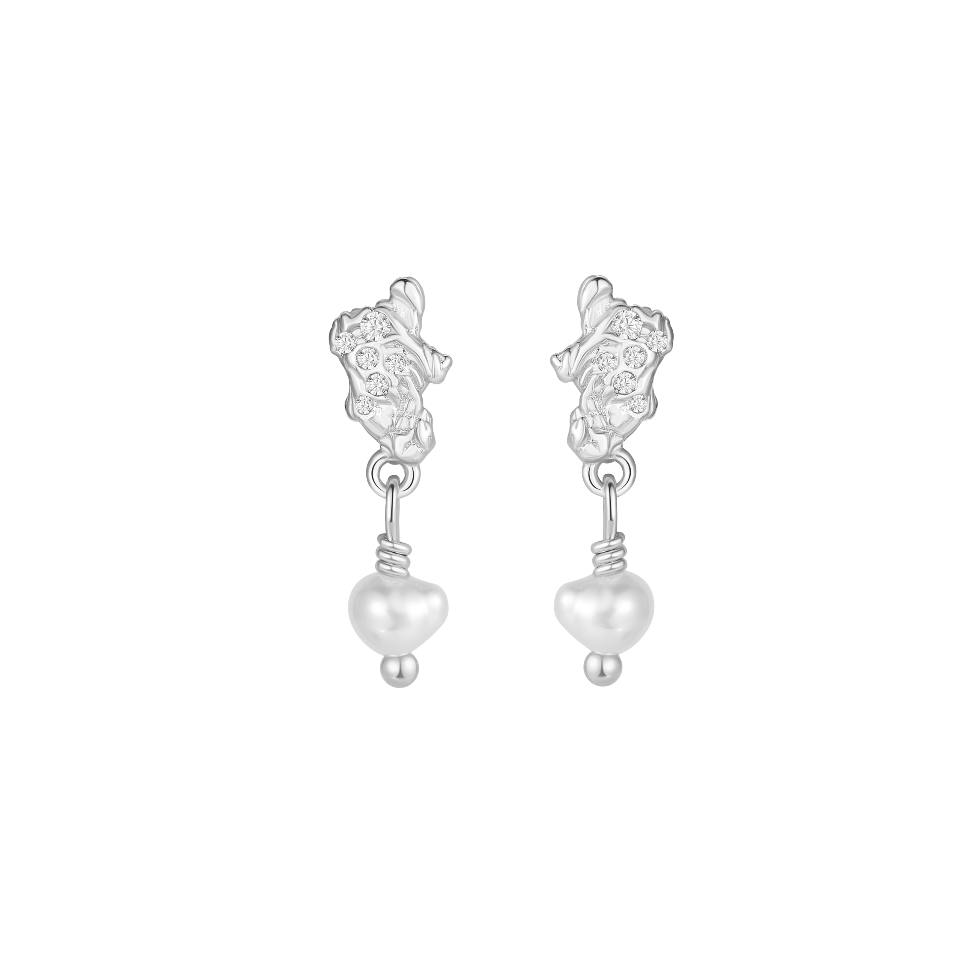 Ainoa Earrings Sølv - Nava Copenhagen Øreringe