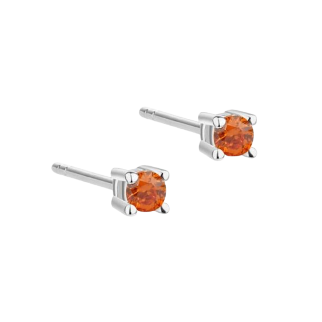 Big Kaya Orange Silver - Aqua Dulce Øreringe  - 5740013853952
