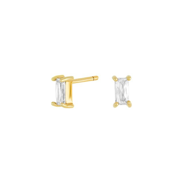 Nordahl Karat Guld ørestikker Med Baguette Zirkonia 30428440300 - Nordahl Ørestikkere  - 1233690142906