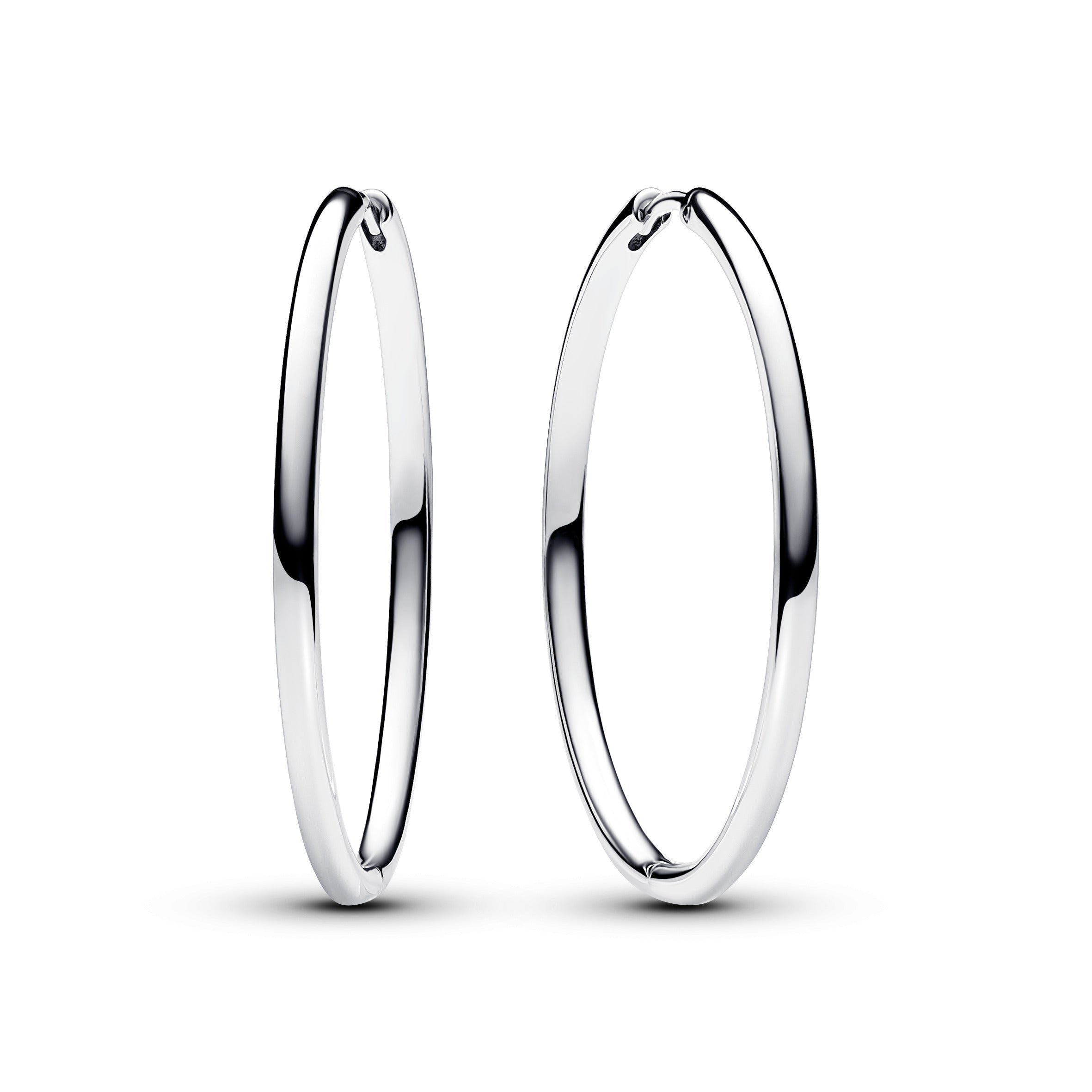 Pandora Creoler Sølv 38x2 3mm Med Klicklås 293336c00 - Pandora Øreringe  - 1233690231617