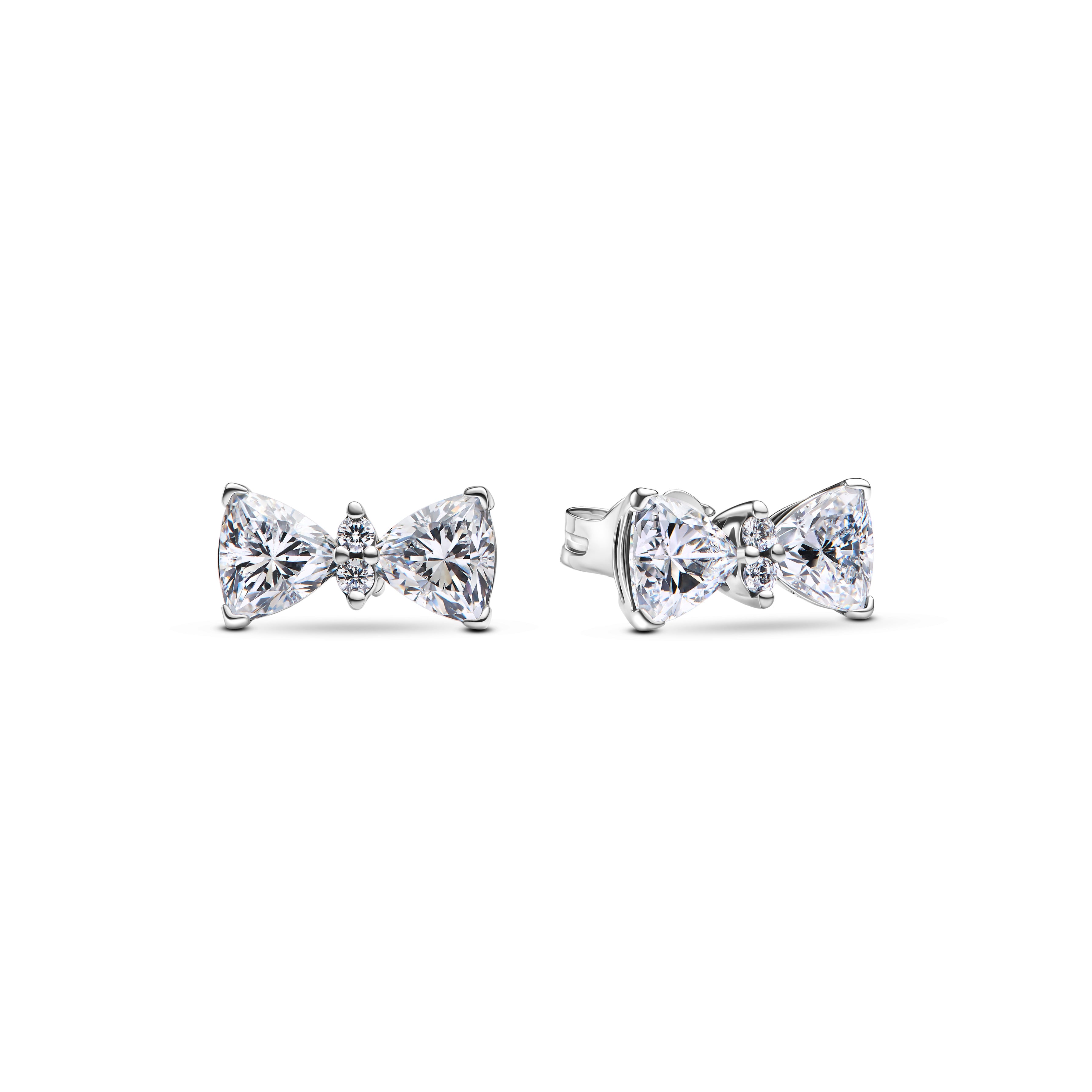 Pandora Funklende Sløjfe ørestikker Sterling Sølv 293506c01 - Pandora Ørestikkere