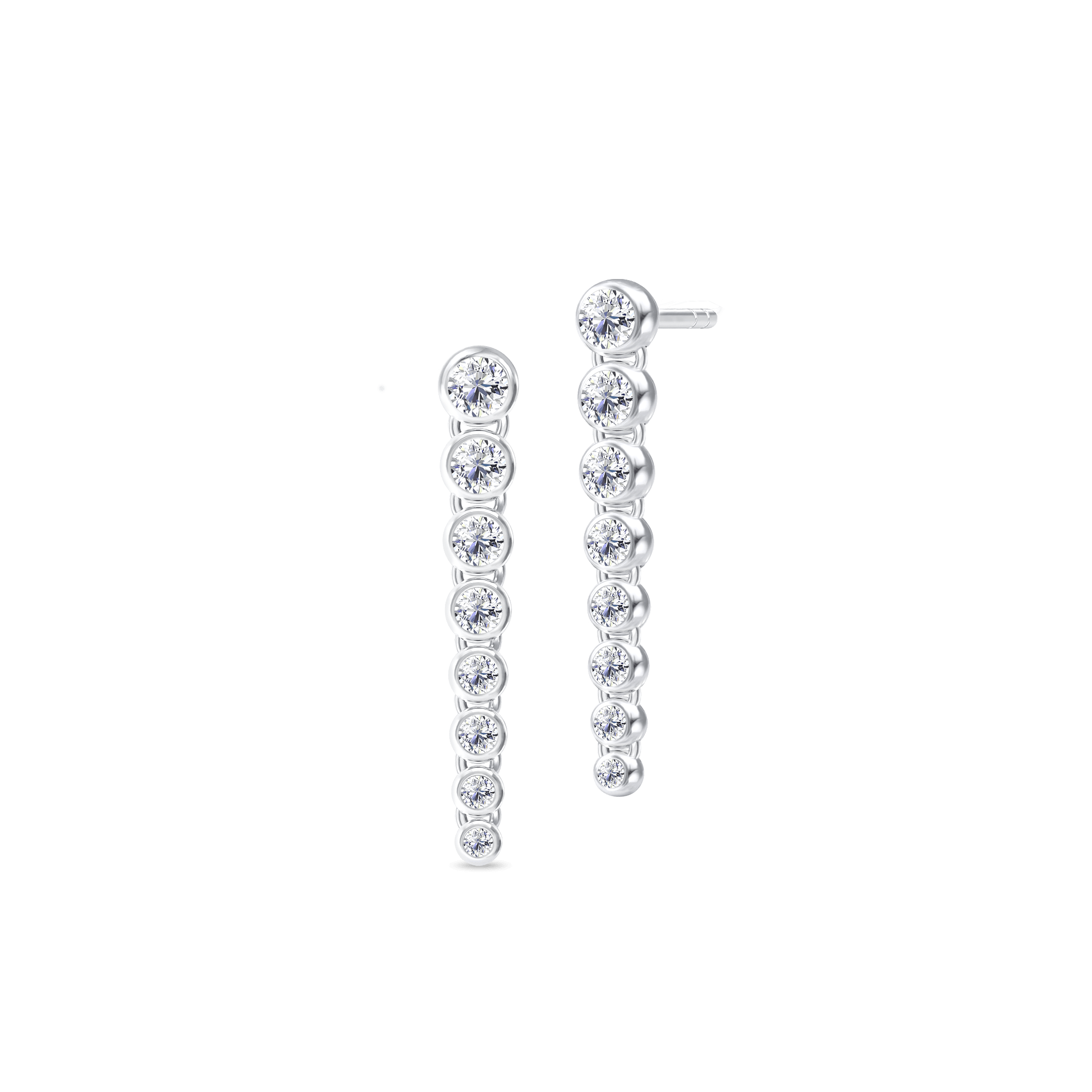 Luster Earring Top Wesselton Diamond - Øreringe  - 5704465148011