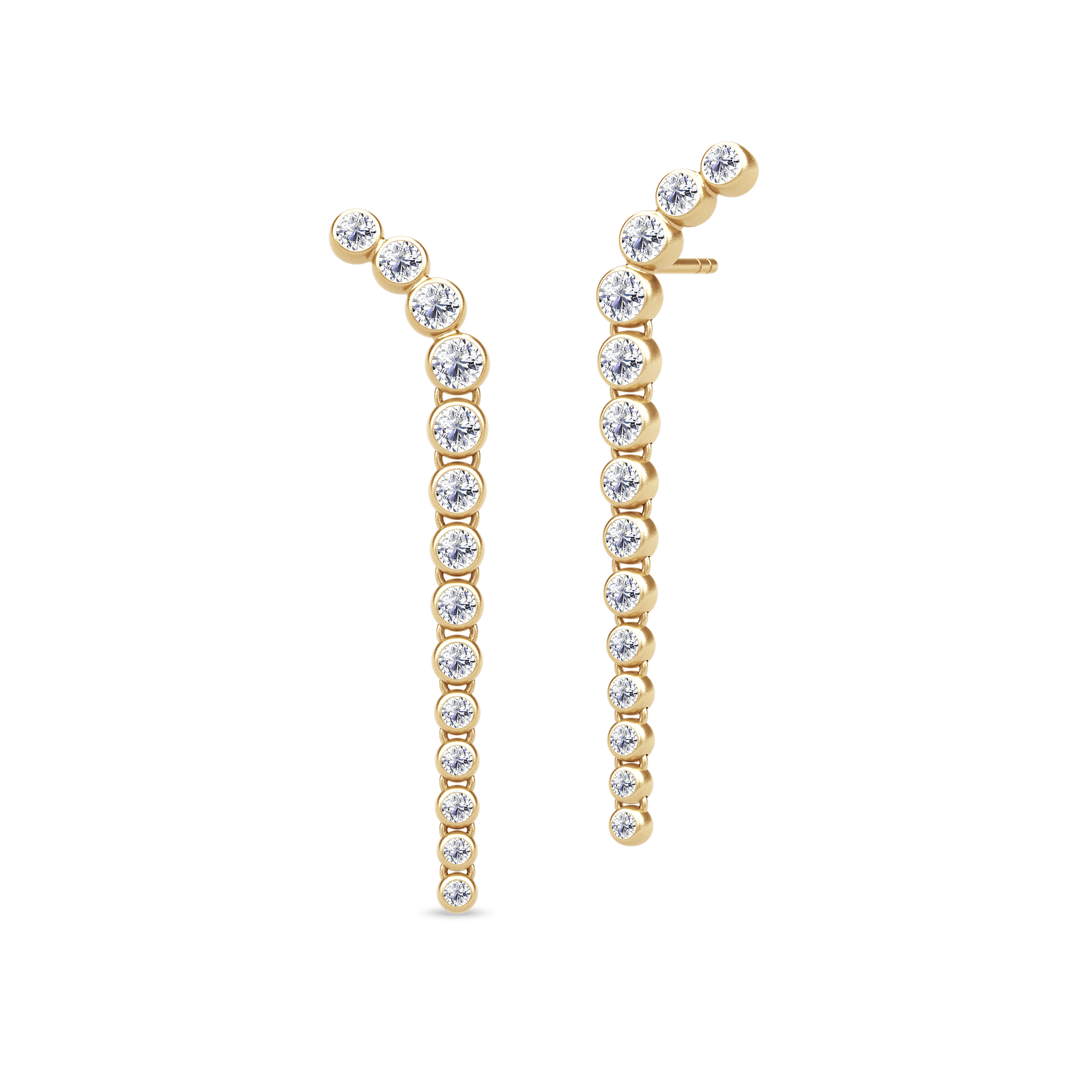 Lumi Earring Top Wesselton Diamond - Øreringe  - 5704465151943