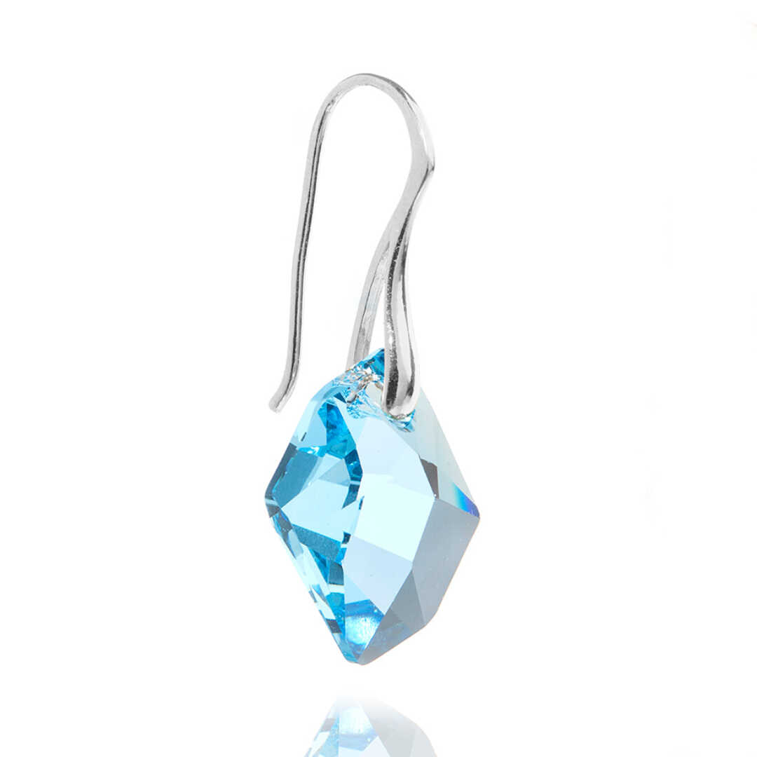 Arctic ørering Aquamarine Sølv - Øreringe