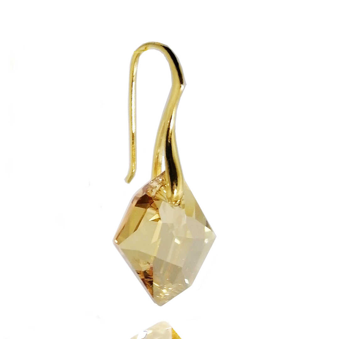 Arctic ørering Crystal Golden Shadow Guld - Øreringe
