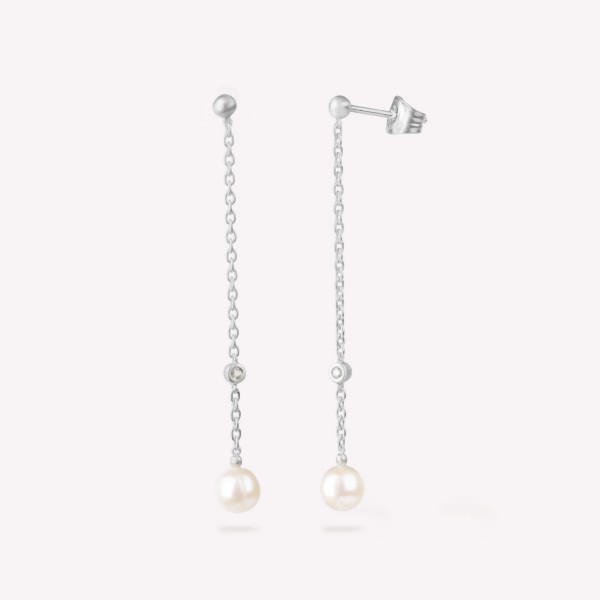 Bybiehl Coco Pearl Sterling Sølv Ørehængere Med Perler - By Biehl Øreringe  - 1277771687610