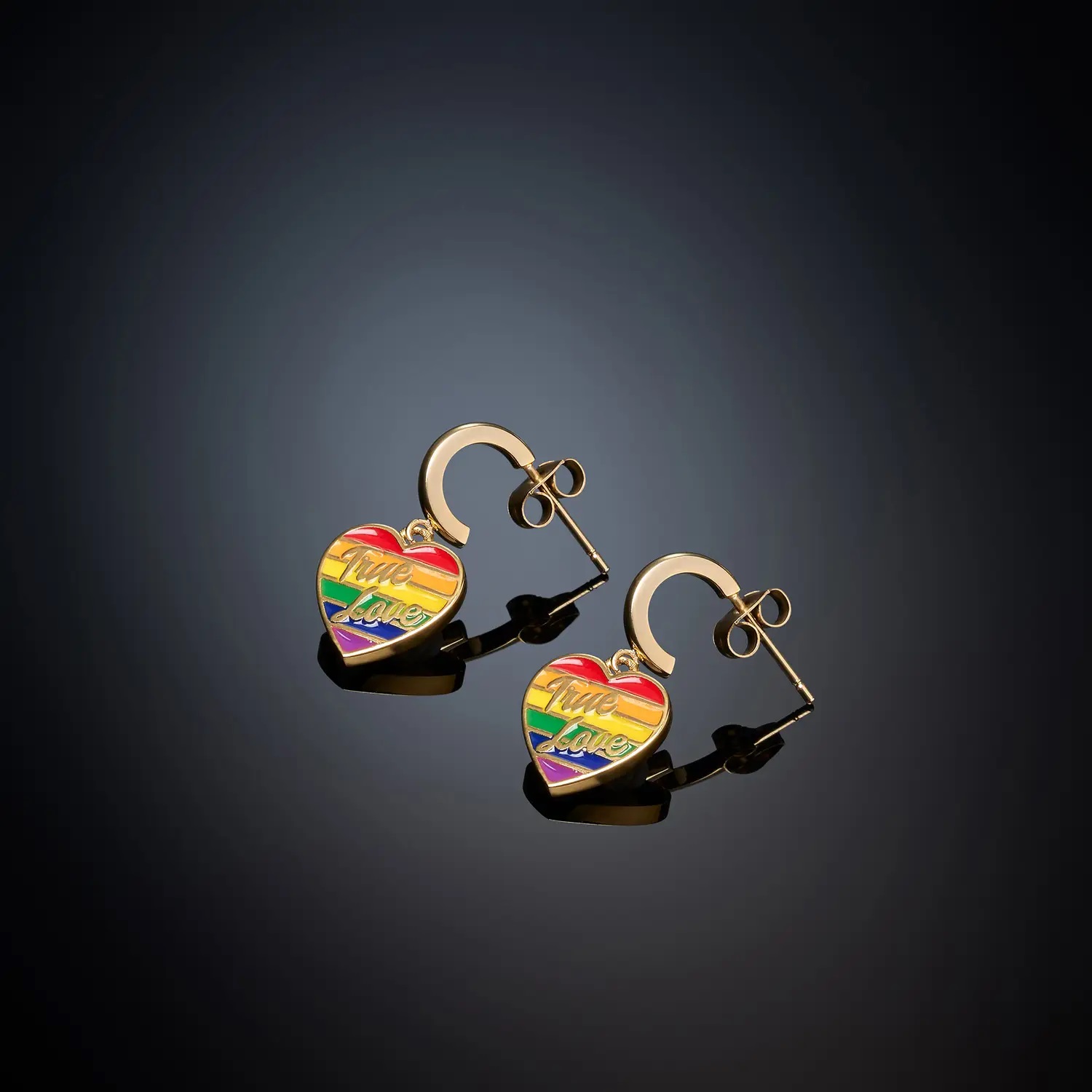 Chiara Ferragni Love Parade Ampquottrue Loveampquot Regnbue - Øreringe  - 8033288977766