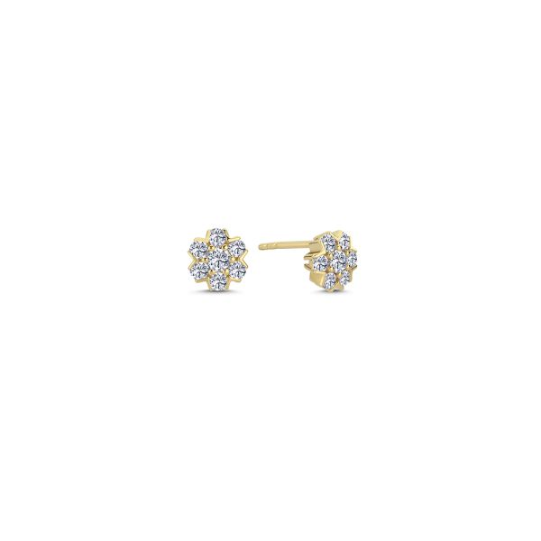 Fleur Karat Guld Ørestikker Fra Nuran Med Diamanter Carat - Nuran Øreringe  - 1500000004750