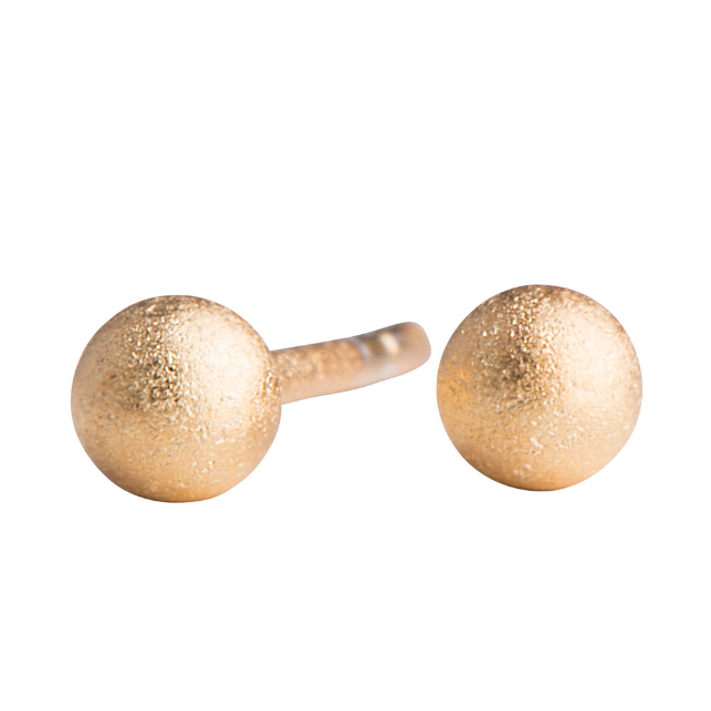 Nordahl Øreringe Forgyldt ørering Kugle 4mm 325245 - Nordahl Ørestikkere  - 1233690101491
