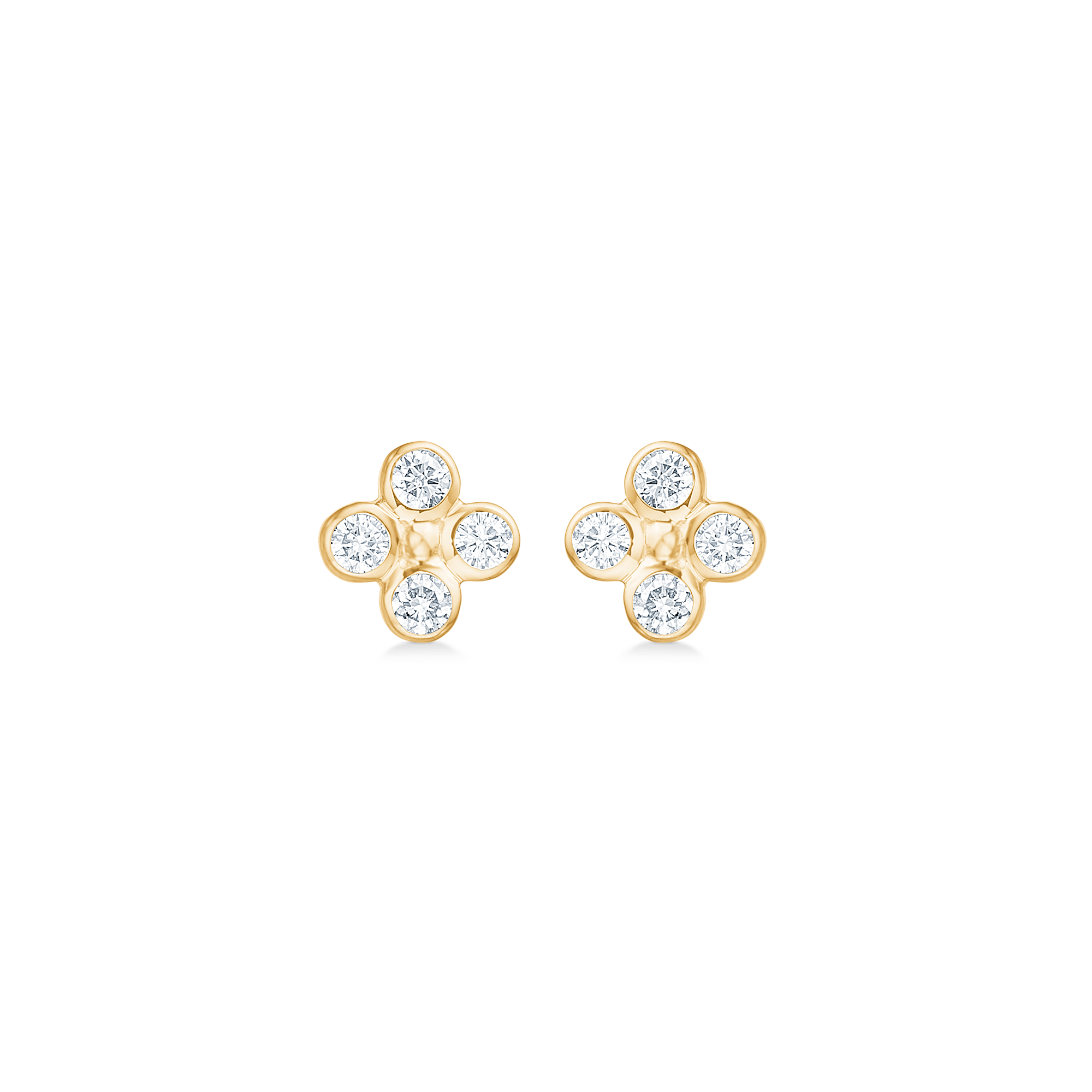 Mads Sophias Bloom 14kt Guld ørestikker Med Diamanter 1511194 - Mads Z Ørestikkere