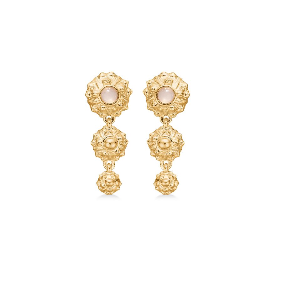 Rosa Urchin Elegance Zirkon ørestikker - Studio Z Ørestikkere  - 5713169121039