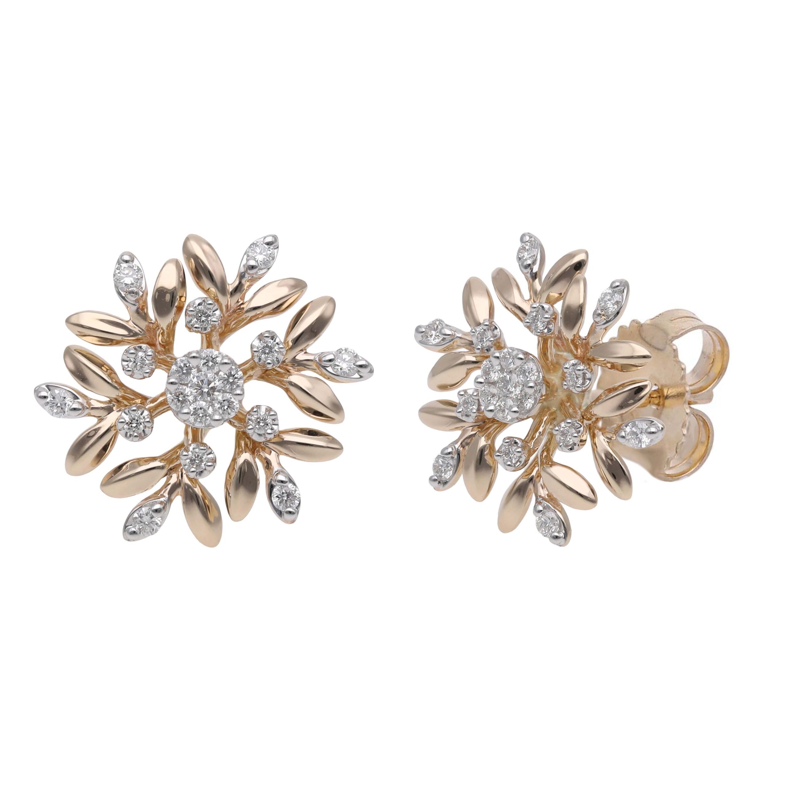 Top Wesselton/W Secret Oak Diamantørestikker 14kt Guld Diamanter - Byfrisenholm Øreringe