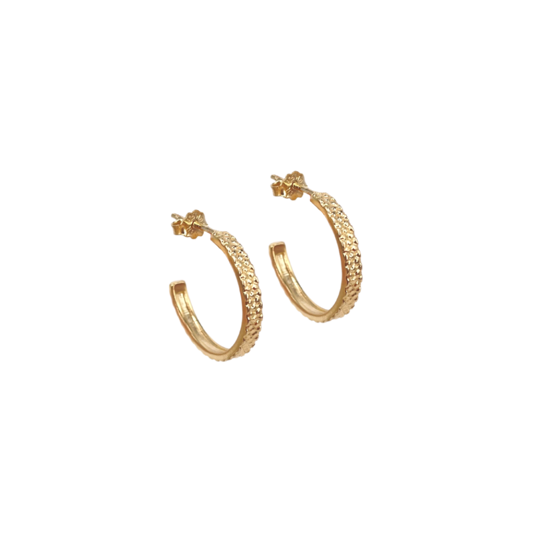 Isabel Hoop Golden - Aqua Dulce Øreringe  - 5740013857226